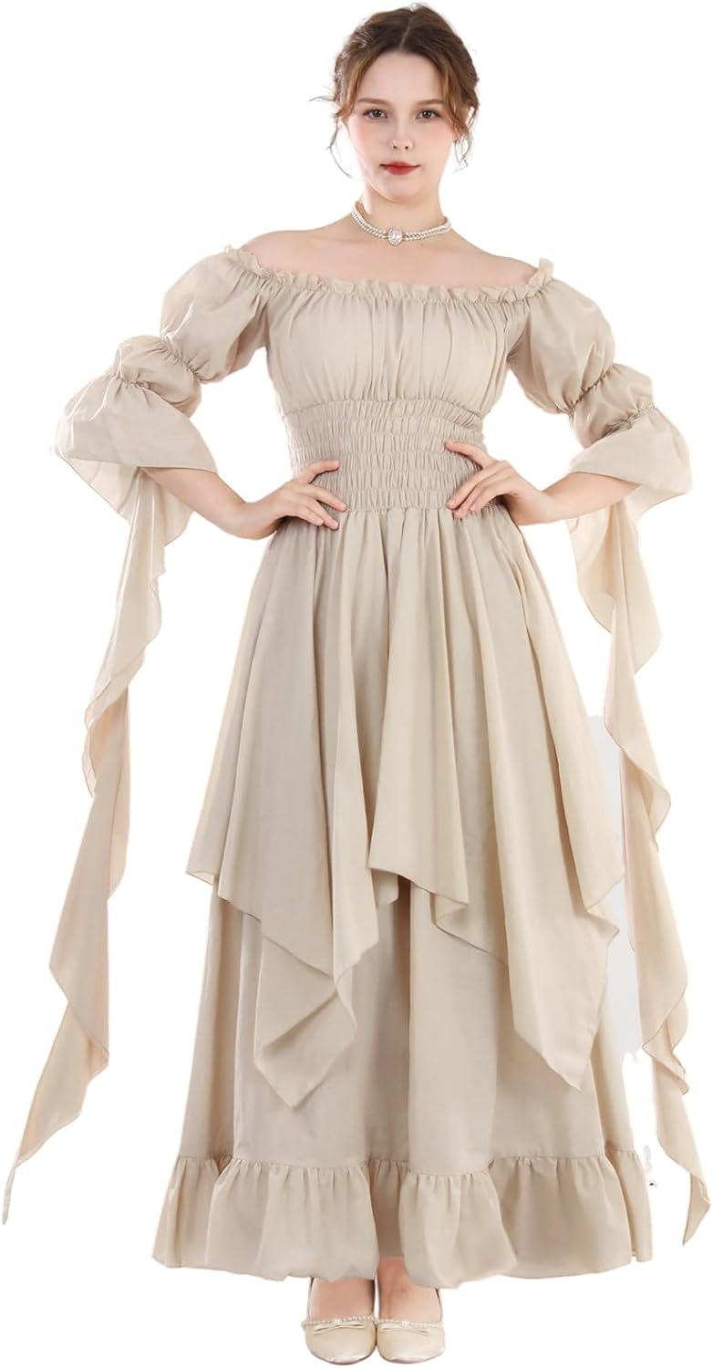 Victorian Dress Renaissance Costume for Women Gothic Witch Style