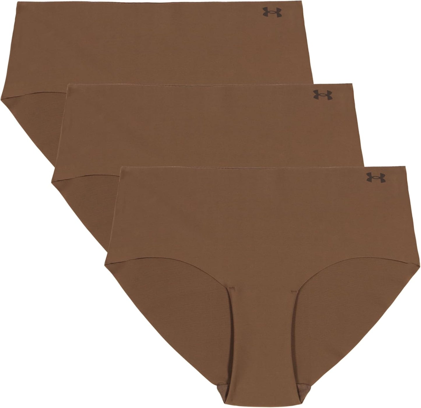 Under Armour Women's Pure Stretch No Show Hipster 3-pack Comfort
