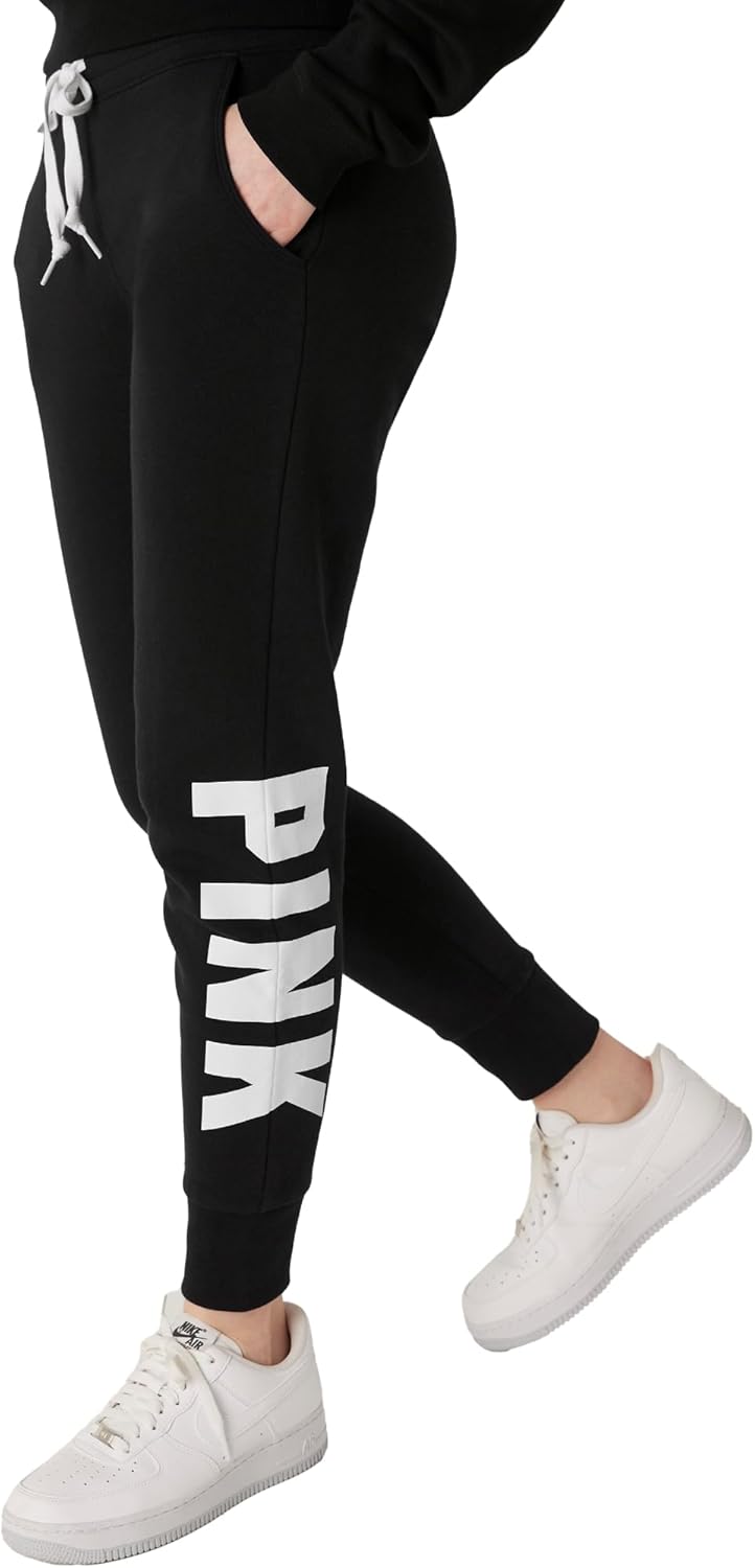 Victoria's Secret Women's Pink Logo Fleece Jogger Sweatpants Review