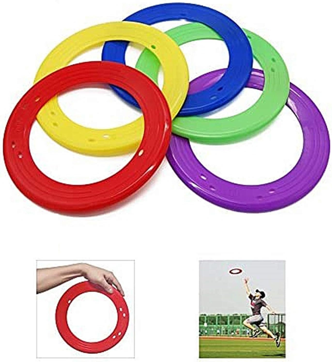 YOFIT 10 Inch Flying Disc Set - Colorful Fun for Outdoor Activities