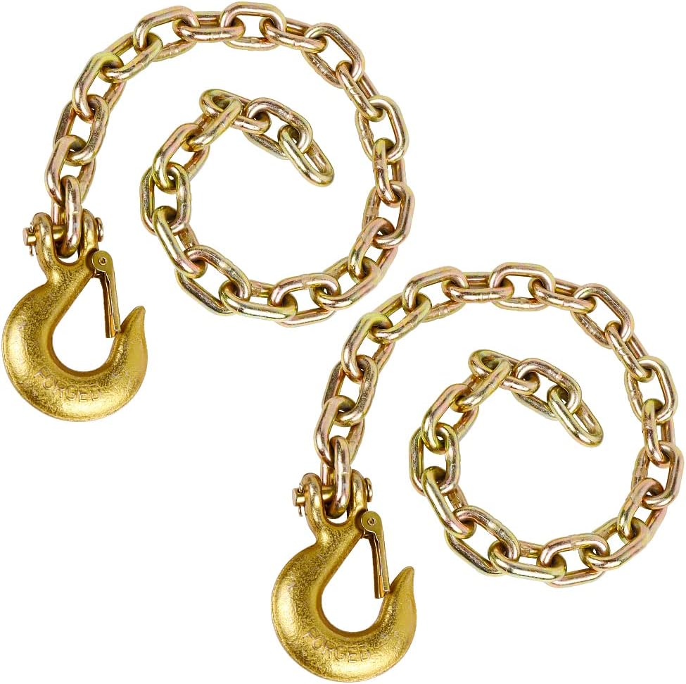 3/8 x 35 Trailer Safety Chain with Clevis Hook - 24,000 lbs