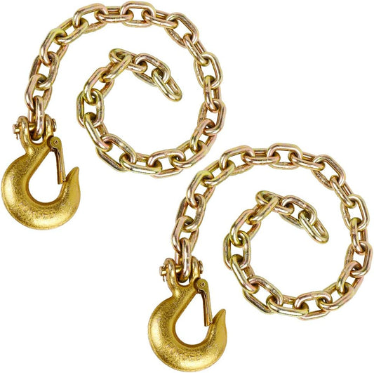 3/8 x 35 Trailer Safety Chain with Clevis Hook - 24,000 lbs