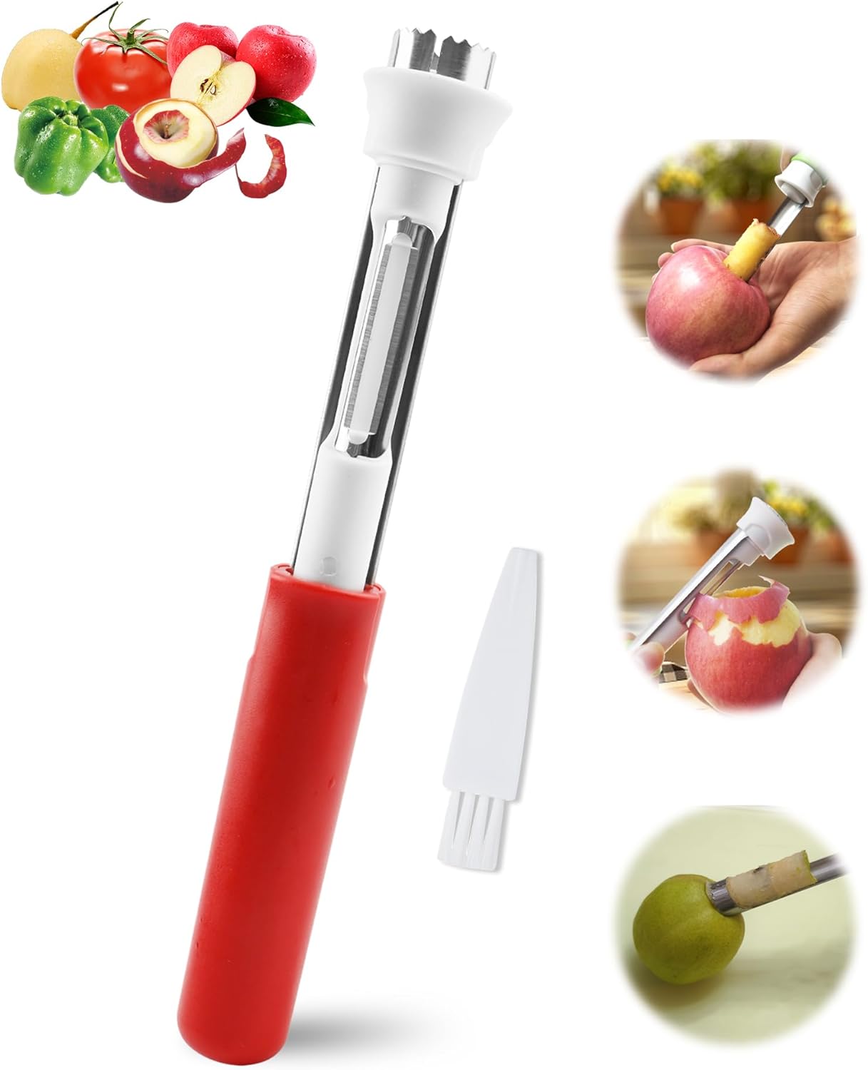 2024 Upgraded Apple Corer Peeler Duo