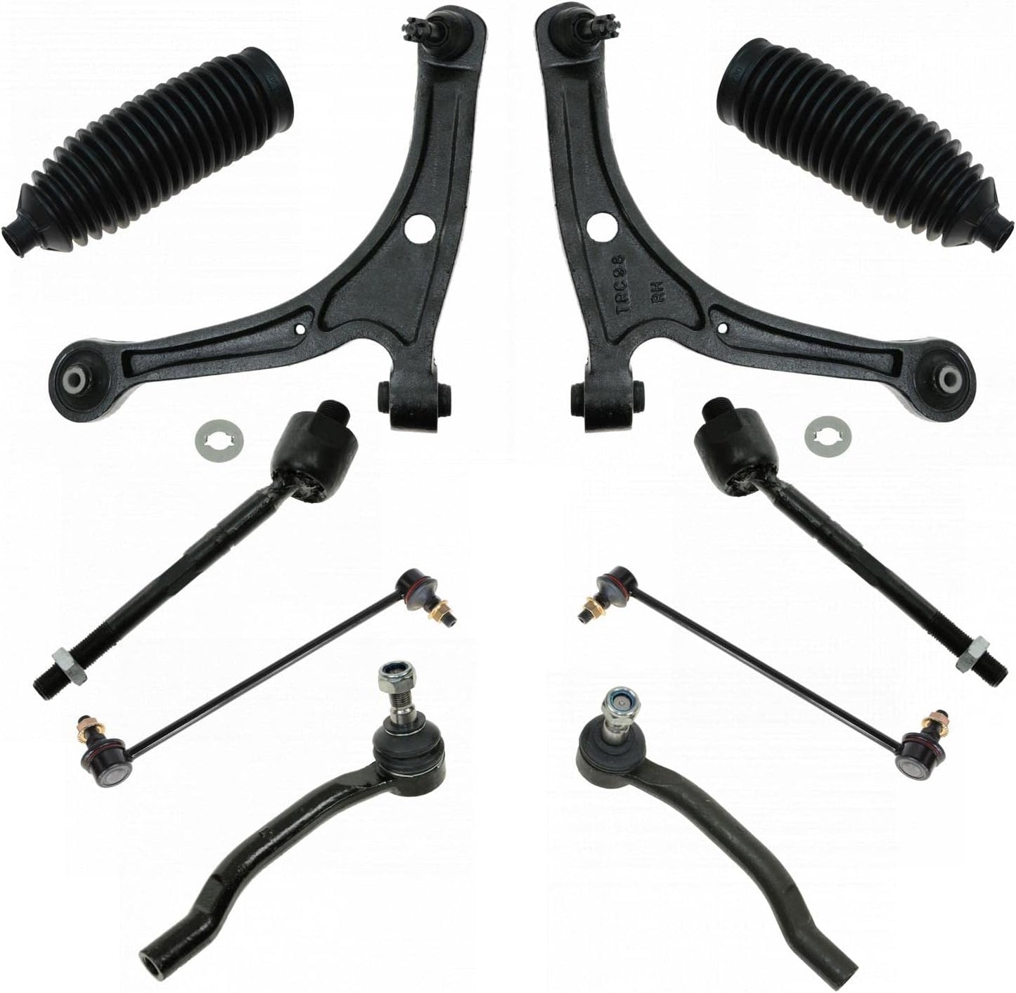 TRQ Front Steering & Suspension Kit for Acura MDX & Honda Pilot