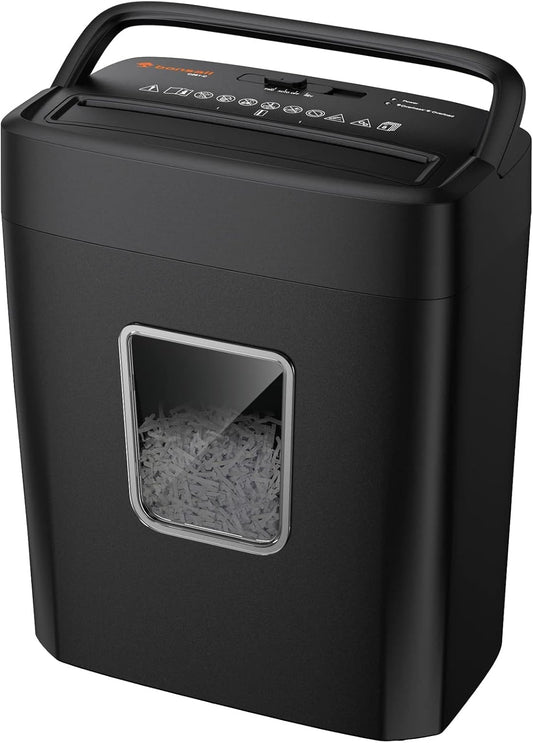 Bonsaii Paper Shredder for Home Office with 8-Sheet Capacity