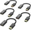 DisplayPort to HDMI Adapter 5 Pack - Compact 4K DP to HDMI Converter