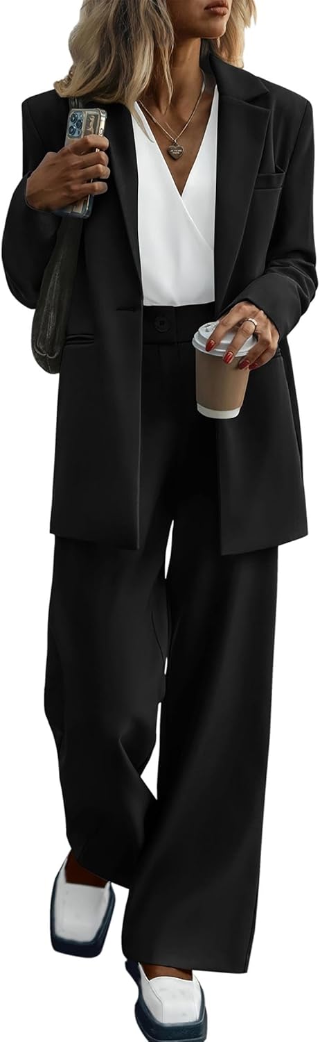 KIRUNDO Women Suits 2 Piece Set for Business Casual Elegance