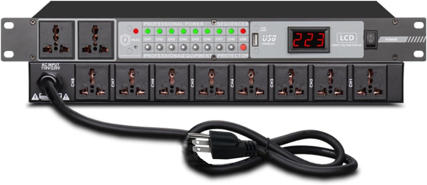 Enhanced Audio Clarity: 10 Outlet Power Conditioner - RQG