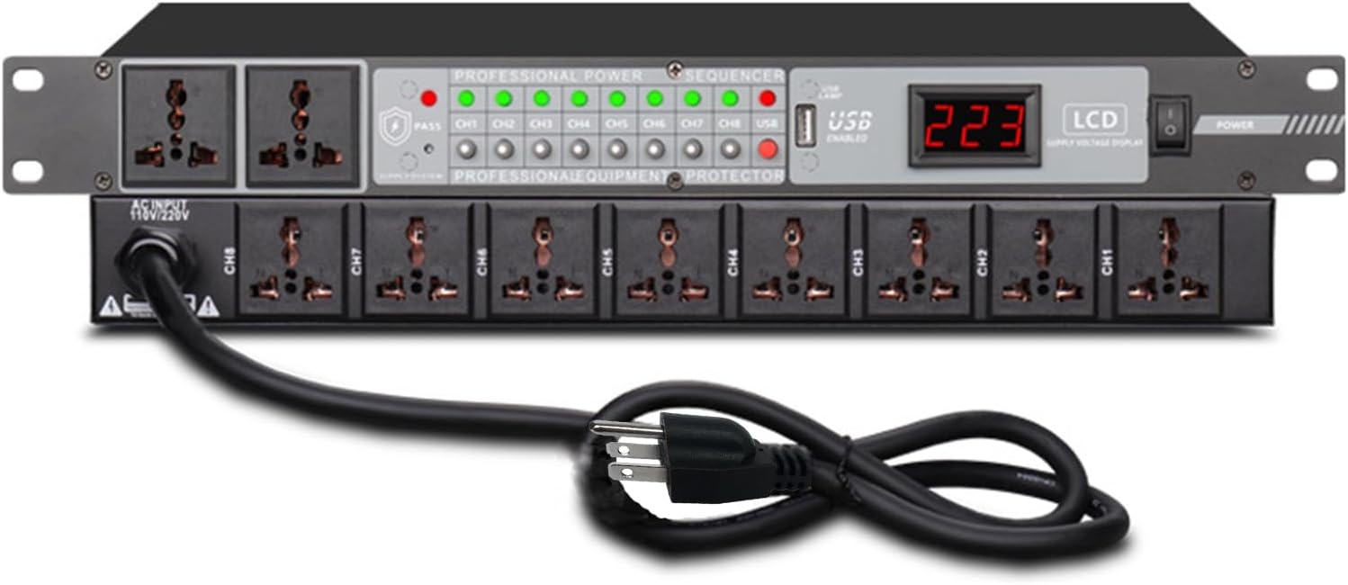 Enhanced Audio Clarity: 10 Outlet Power Conditioner - RQG