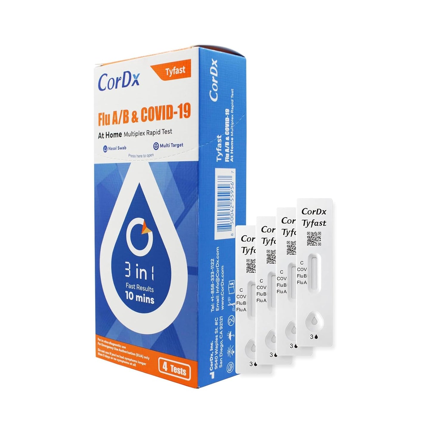 CorDx Tyfast Home Flu A/B and COVID 19 Rapid Test Kit Review