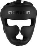 Boxing Headgear Closed Type Helmet - Adjustable Fit for Combat Sports