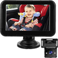 Baby Car Camera Real 1080P Night Vision with 5 in Monitor - Safer Rear