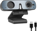 ROCWARE RC28 1080P 60FPS Webcam with Dual Microphones - Studio Audio