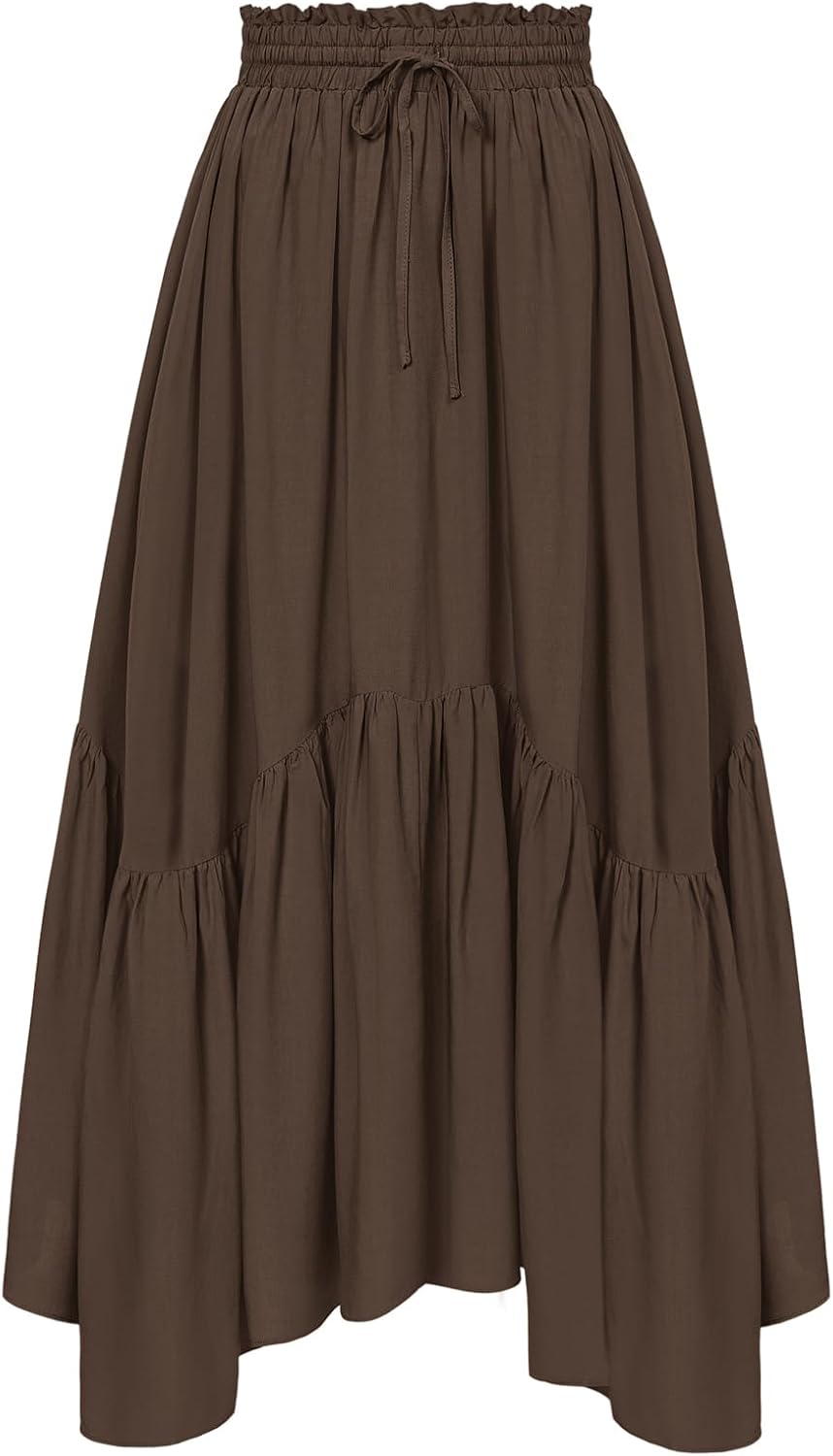 Scarlet Darkness Maxi Skirts for Women High Waist Renaissance Style
