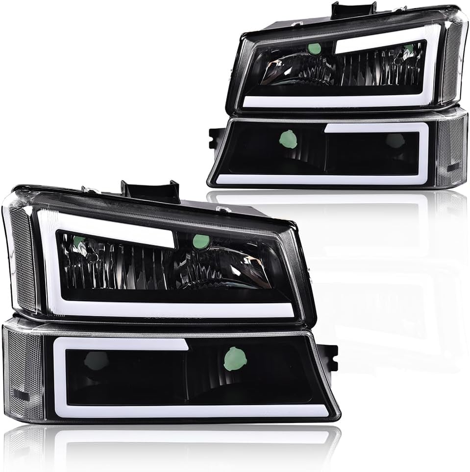 PIT66 LED Headlight Assembly for Chevy Silverado 2003-2006