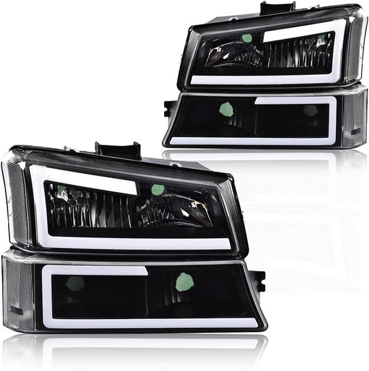 PIT66 LED Headlight Assembly for Chevy Silverado 2003-2006