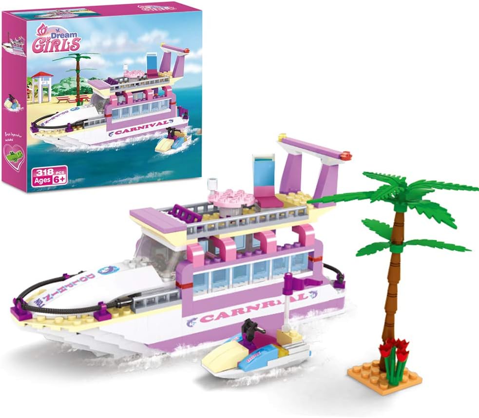 Dream Girls Cruise Ship Building Block Set