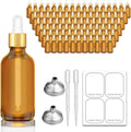 Bumobum 2 oz Dropper Bottle Amber Glass with Golden Cap - Travel Ready