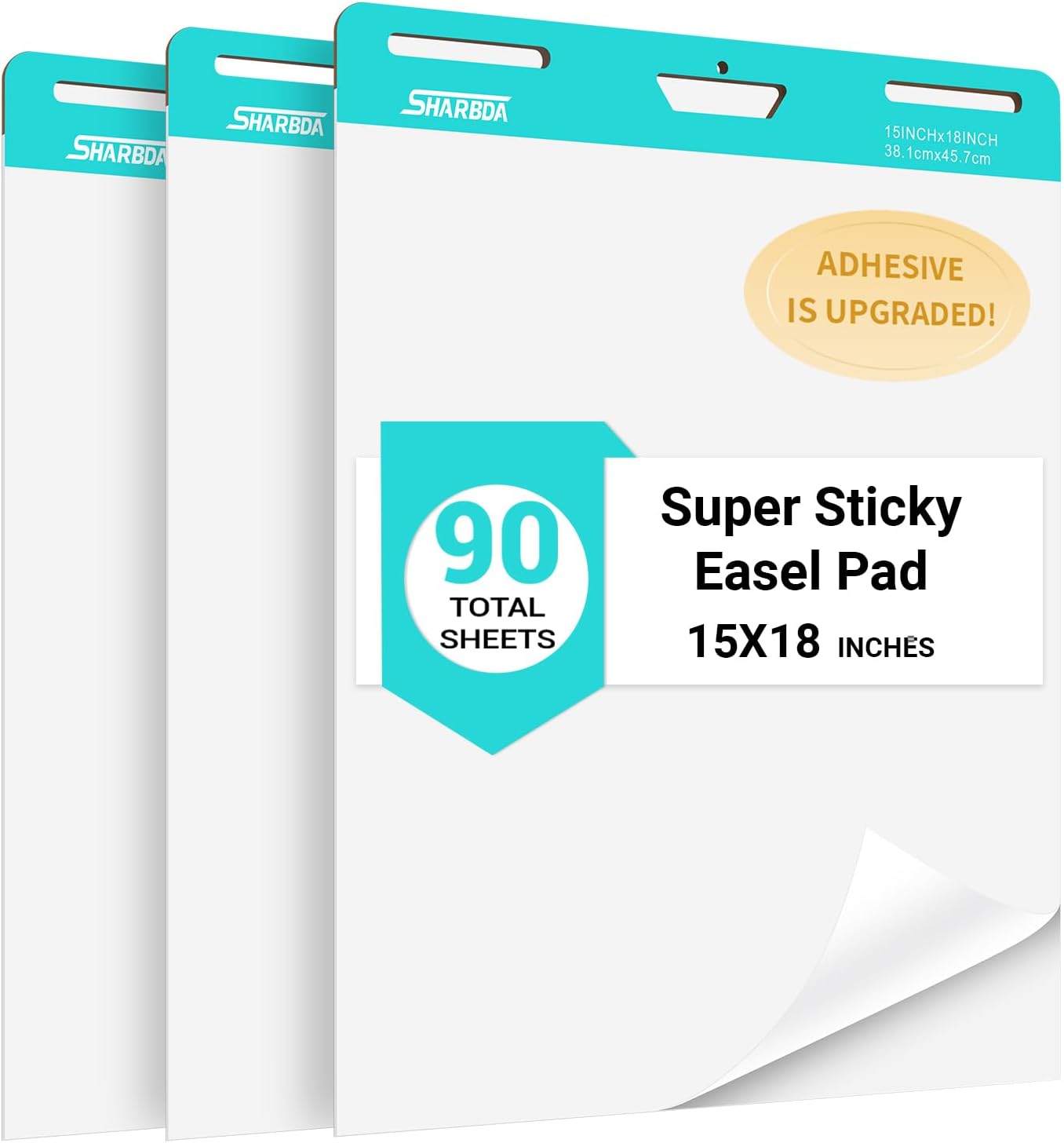 Sticky Mini Easel Pad for Teachers and Office Use, 15 x 18 in