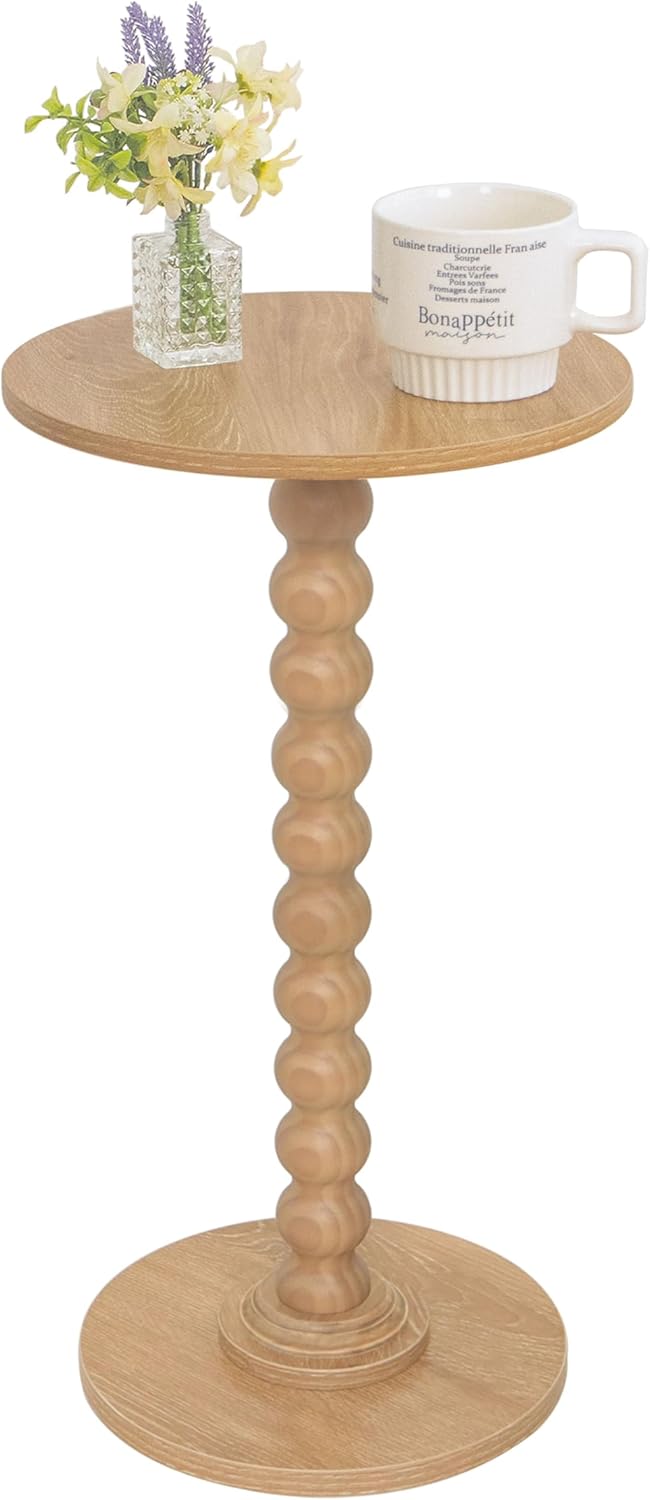 Small Side Table for Modern Spaces, Rustic Walnut Finish