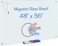 maxtek magnetic glass dry erase board for home and office use