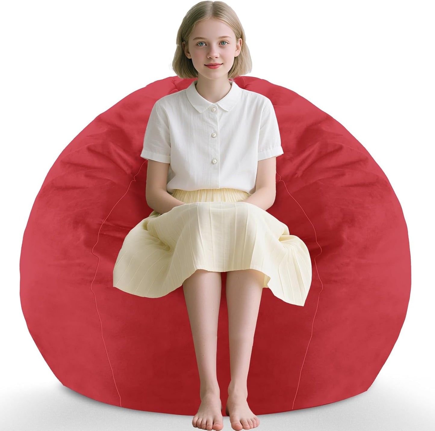 Comfy 2FT Bean Bag Chair with Memory Foam for Ultimate Relaxation