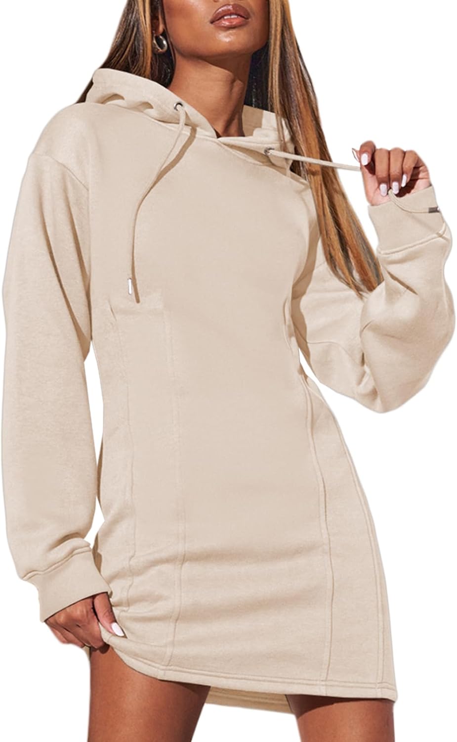 AlvaQ Womens Hoodie Dresses for Casual Fall Winter Style