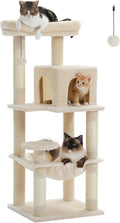 Cat Tree for Indoor Cats 45.7in Multi-Level Tower - Stable Play