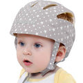Adjustable Baby Head Protector Star Gray - Lightweight Infant Helmet