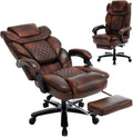 Big Tall Reclining Office Chair with Footrest and Back Support