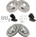 TRQ Front and Rear Brake Pad & Rotor Kit Compatible with 2015-2020
