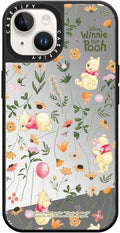 Mirror iPhone 14 Case Vintage Floral - Reflective Magsafe Protection