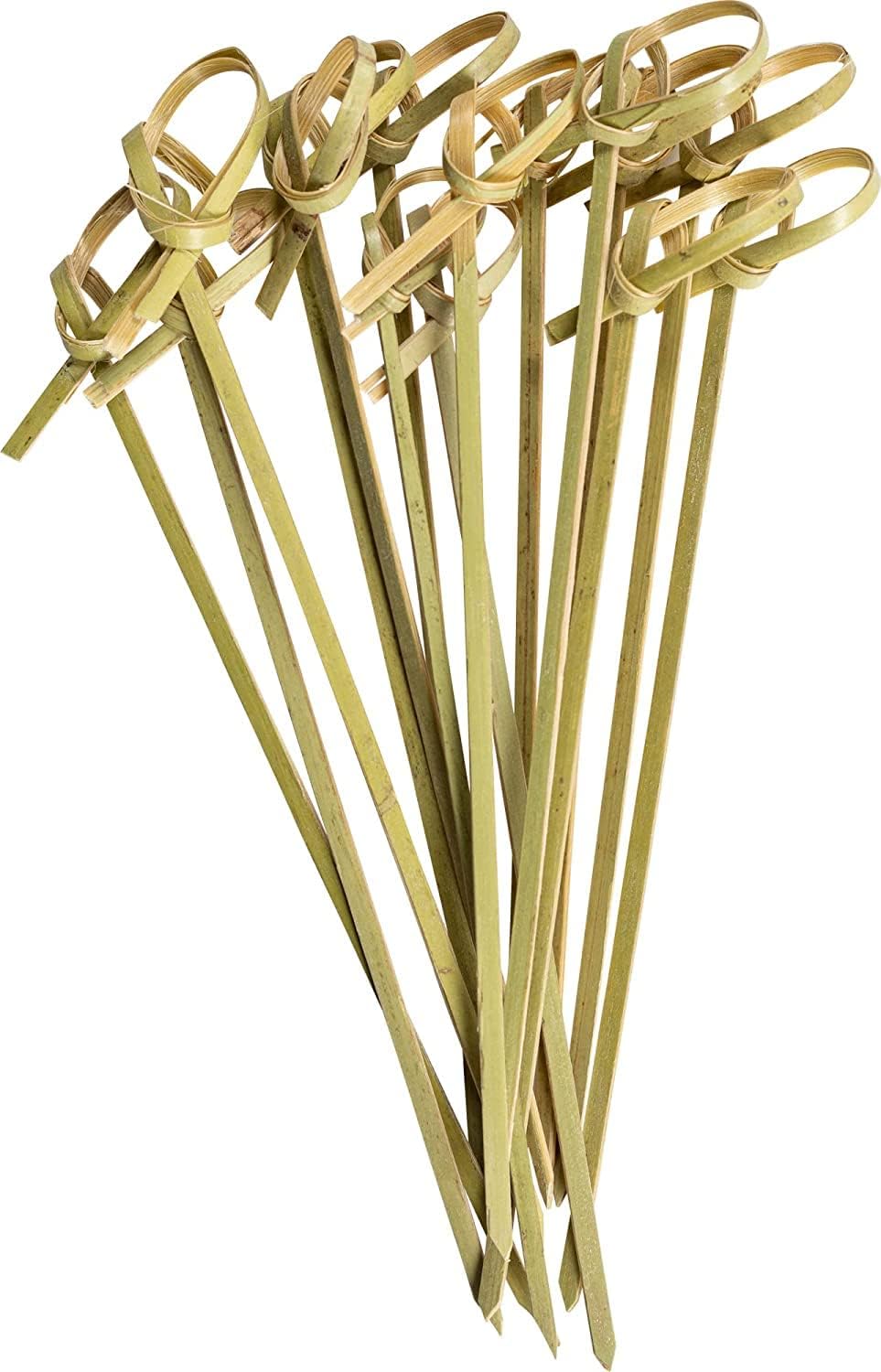 Bamboo Knot Picks - 300 Count. Versatile Cocktail & Appetizer Skewers