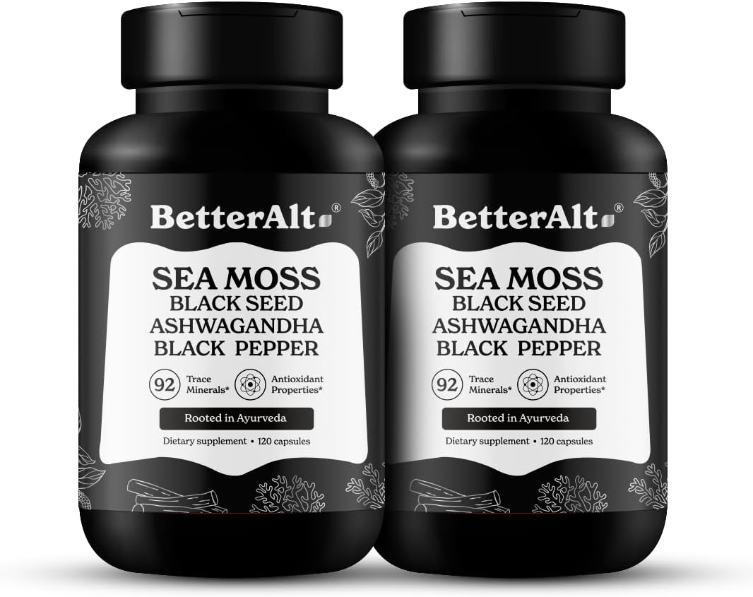 3000mg Iris Sea Moss & Black Seed Oil for Vitality Support