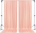 Polyester Backdrop Drapes Panels 5 ft x 10 ft - Elegant Peach Backdrop