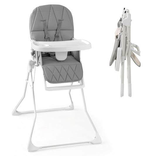 HONEY JOY High Chair with Adjustable Tray & Footrest for Babies