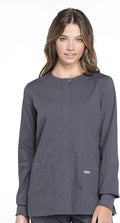 Snap Front Scrub Jackets for Women - Soft Stretch Workwear WW340