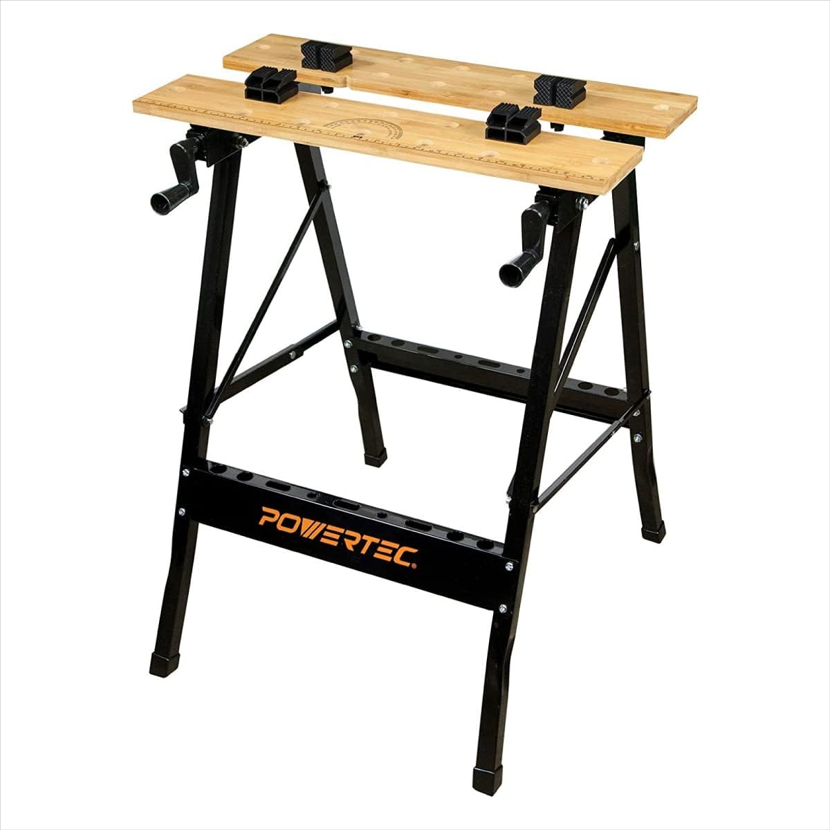 POWERTEC Portable Small Workbench with Vise for Woodworking