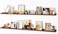 Floating Picture Ledge Shelves for Wall Set of 2, 72 in - Long Display