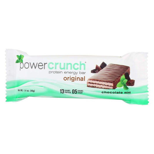 Power Crunch Mint Chocolate Org. Bars - 12 Case