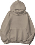 Lauweion Women Solid Fleece Oversized Hoodie Sweatshirt - Cozy Fit