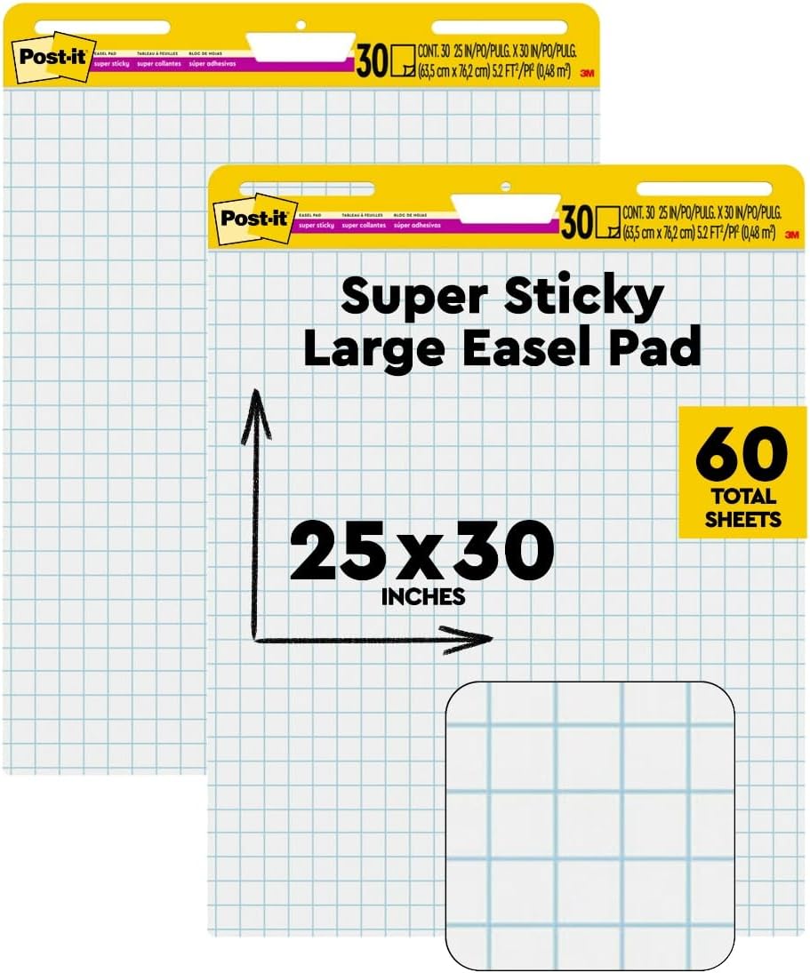Post-it Super Sticky Easel Pad for Effective Presentations