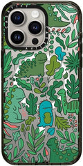 iPhone 15 Pro Max Impact Case Cute Green Dinos - 8.2 ft Protection