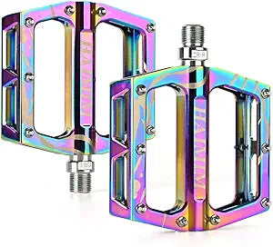 HAIMIM Road Bike Pedals - Lightweight Aluminum Alloy Platform Pedals