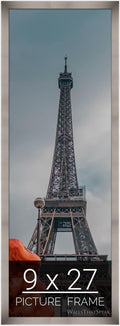 wallsthatspeak 9x27 Stainless Picture Frame for Puzzles Posters Photos