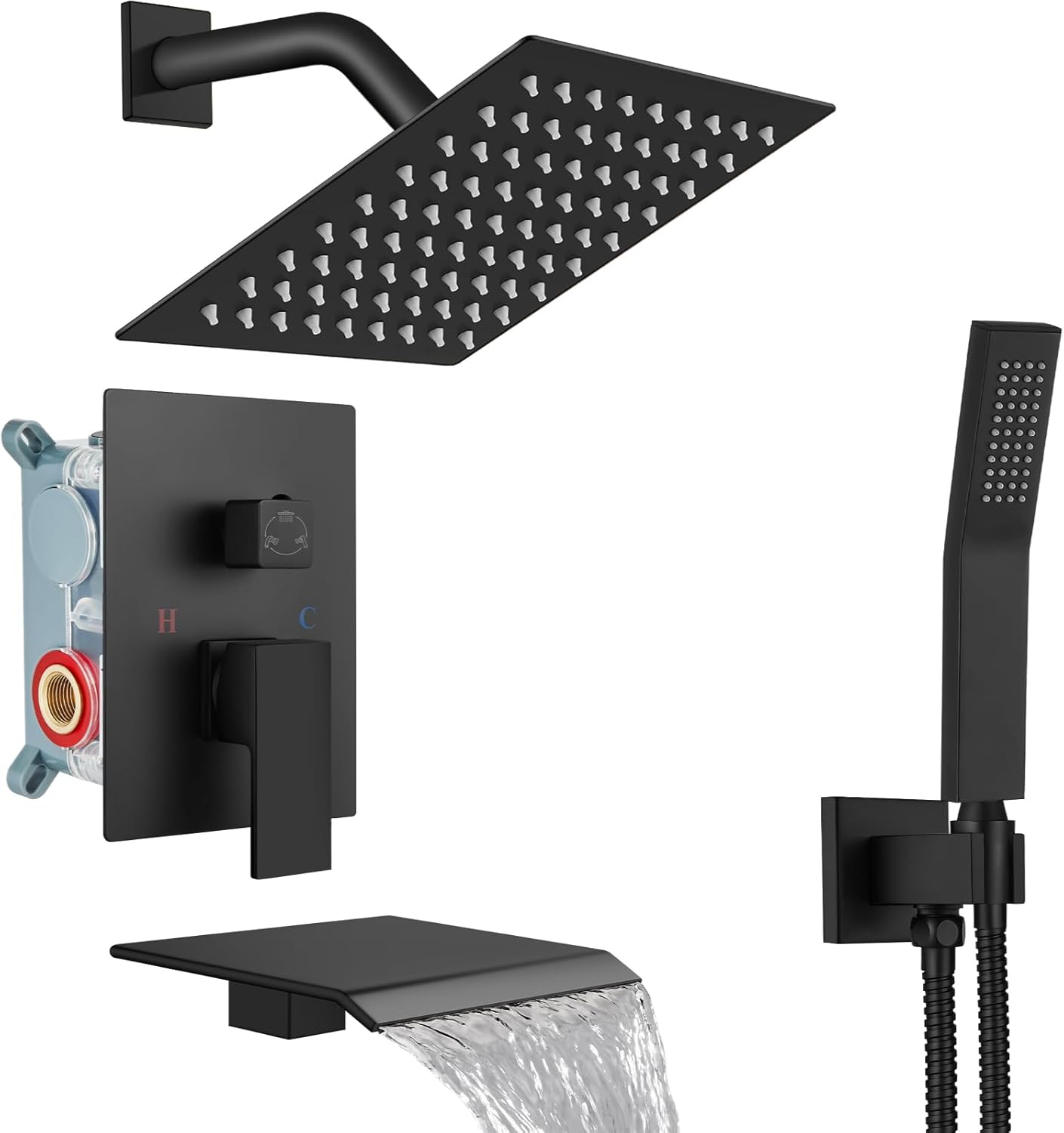Midanya Shower System with Tub Spout for Ultimate Relaxation