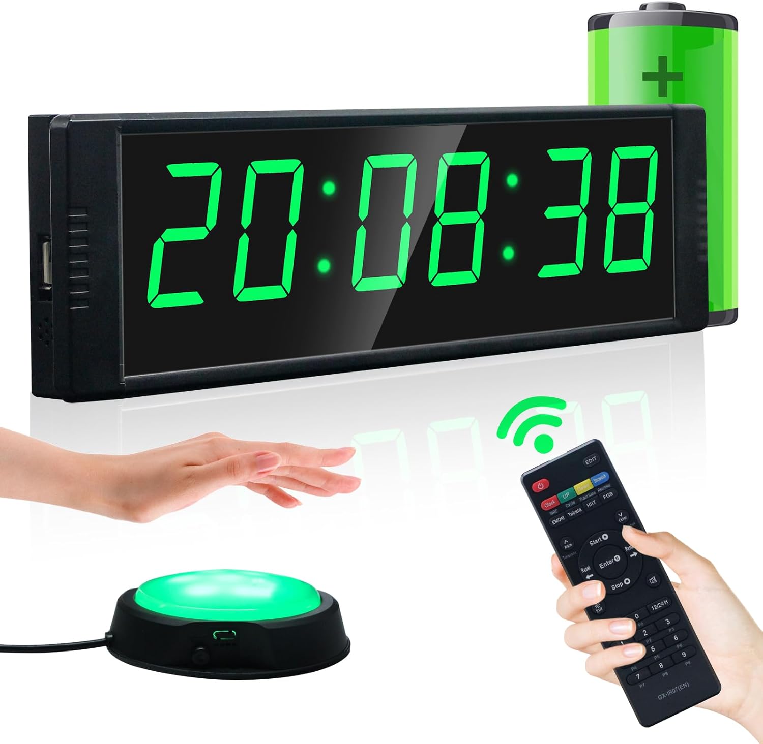 YZ Gym Clock for Home Gym with Interval Timer and Remote Control