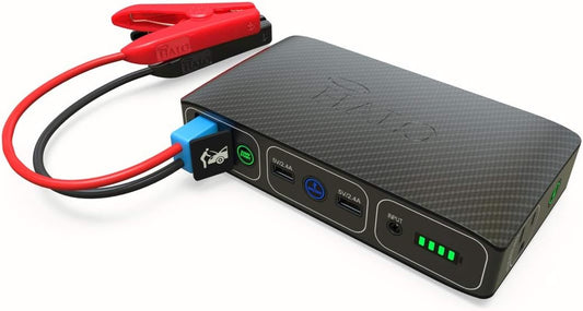 Portable Powerhouse: HALO Bolt 58830 mWh Jump Starter - Charge Anywhere!