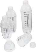 4pcs Clear Shaker Set: Perfect for Mixing Cocktails!