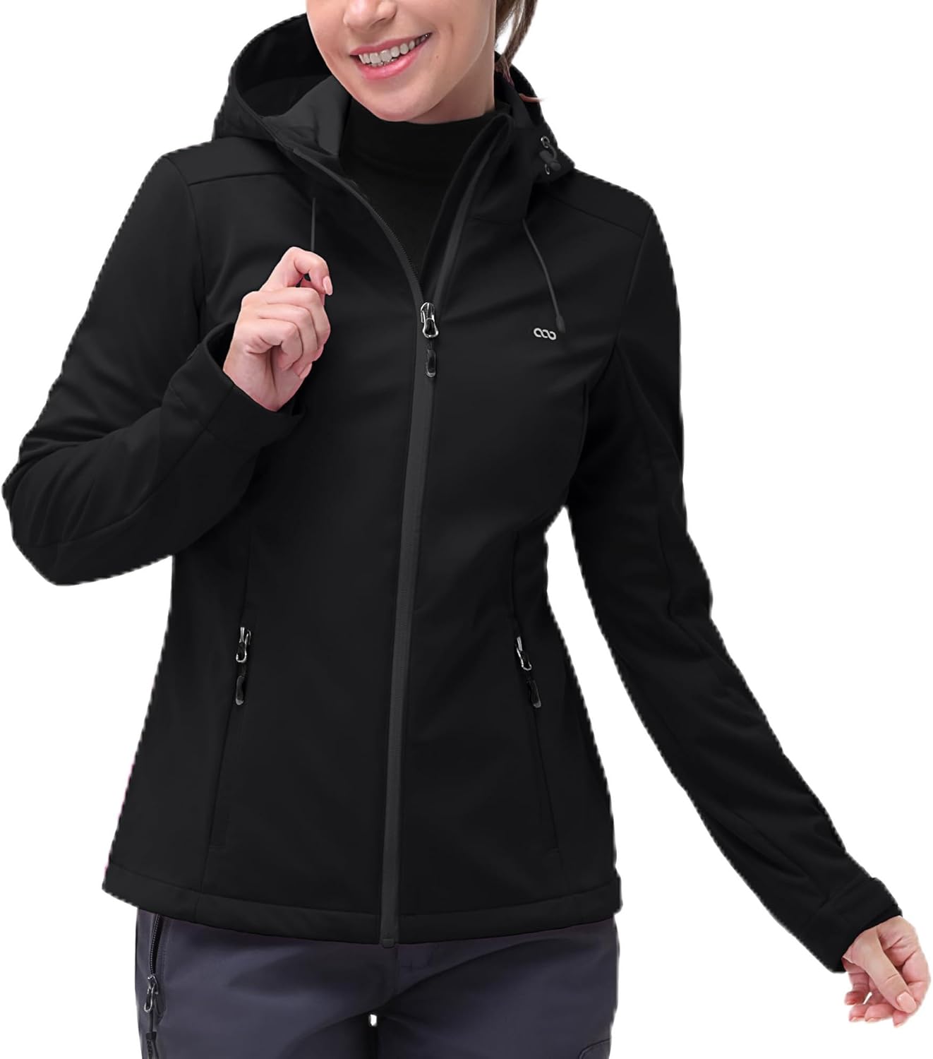 33,000ft Women's Softshell Jacket: Waterproof Windbreaker for Hiking
